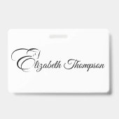 Monogram letter E Paard Badge (Achterkant)