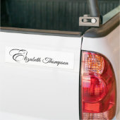 Monogram letter E Paard Bumpersticker (Op Truck)