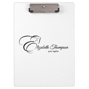 Monogram letter E Paard Klembord