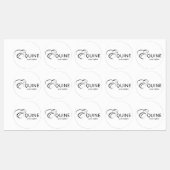 Monogram letter E Paard Labels (Vel)