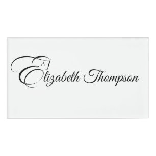 Monogram letter E Paard Naambadge