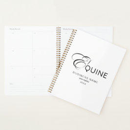 Monogram letter E Paard Planner