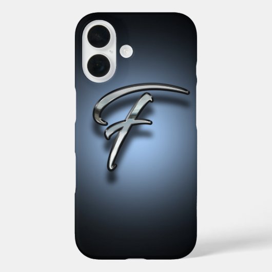 Monogram Letter F Spotlight Achtergrond Case-Mate iPhone Case (Achterkant)