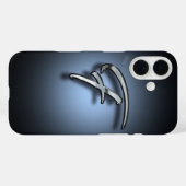 Monogram Letter F Spotlight Achtergrond Case-Mate iPhone Case (Achterkant (horizontaal))