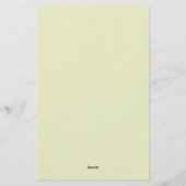  Monogram Letter Floral Lijst Nouveau Briefpapier (Achterkant)