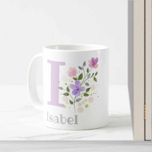 Monogram Letter I & Christelijke naam Koffiemok