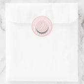 Monogram Letter-Initiaal/sticker zegeletiket Ronde Sticker (Tas)
