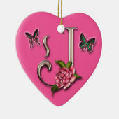 MONOGRAM LETTER J - HEART ORNAMENT (Rechts)