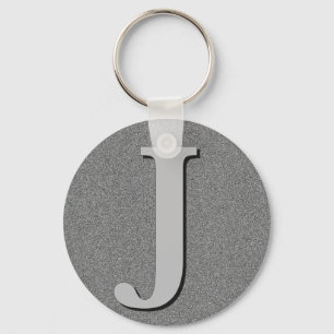 Monogram Letter J Sleutelhanger