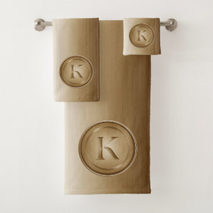 Monogram "Letter K" Bad Handdoek