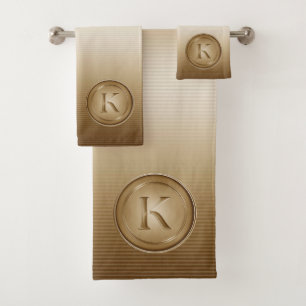 Monogram "Letter K" Bad Handdoek