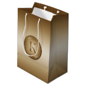 Monogram "Letter K" Medium Cadeauzakje (Achterkant Gekanteld)
