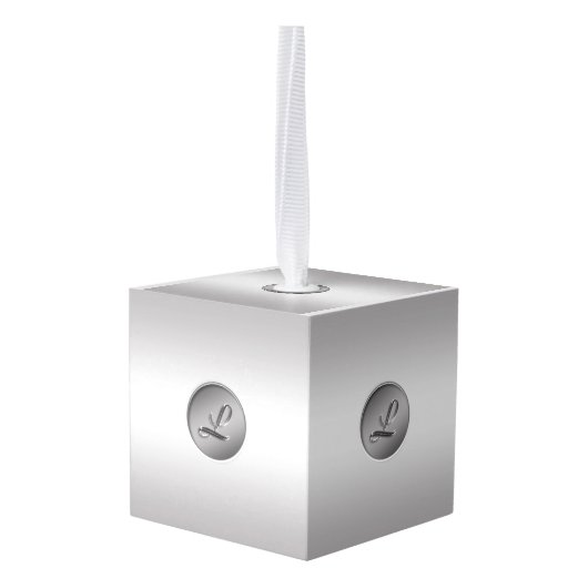 Monogram "Letter L" Ornament (Achter hoekig)