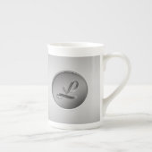 Monogram "Letter L" Porselein Kop (Rechts)