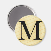 Monogram letter - M (oranje) Magneet (Voorkant / Achterkant)