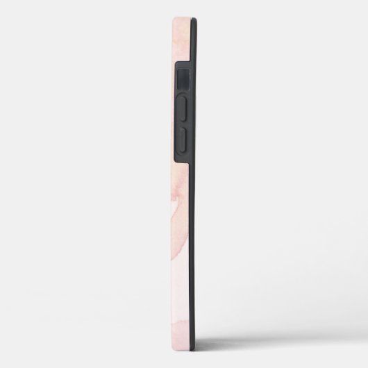 Monogram Letter O bloemenschrift Gouden Waterverf Case-Mate iPhone Case (Achterkant / Links)