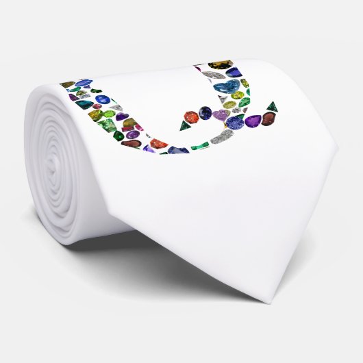 Monogram Letter Q Stropdas (Opgerold)