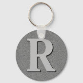 Monogram letter R Sleutelhanger (Voorkant)
