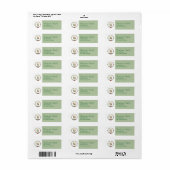 Monogram Letter S :Kerstkrans w / Sinterklaas Etiket (Full Sheet)