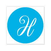 Monogram Letter Script Serif Font Text Self-inking Zelfinktende Stempel (Design)