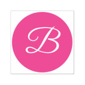 Monogram Letter Script Serif Font Text Self-inking Zelfinktende Stempel (Design)