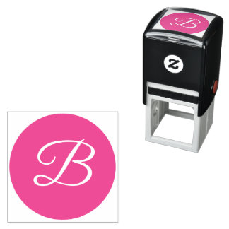 Monogram Letter Serif Schrift Tekst Zelfinkend Zelfinktende Stempel