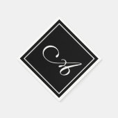  monogram letter servet (Hoek)