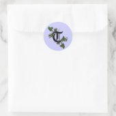 Monogram letter T sticker (Tas)