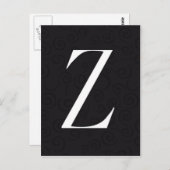Monogram Letter Z Briefkaart (Voorkant / Achterkant)
