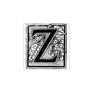Monogram  letter Z Rubberstempel