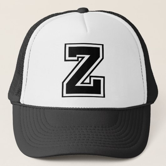 Monogram letter "Z" Trucker Pet (Voorkant)