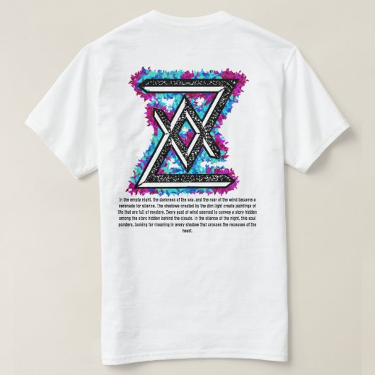 monogram letters A en L T-shirt (Design achterkant)