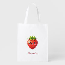 Monogram leuk aardbei kawaii