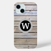 Monogram licht hout Case-Mate iPhone case (Achterkant)