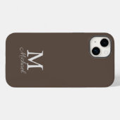 Monogram lichtmist Hoesje-Mate iPhone case (Achterkant (horizontaal))