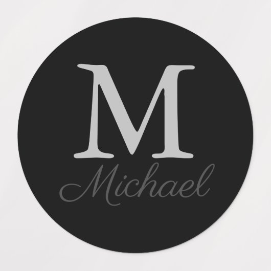 Monogram lichtmist labels (Design 2)