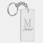 Monogram lichtmist sleutelhanger (Voorkant Links)