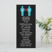 Monogram Liefde Paar Trouwprogramma's Programma (Staand voorkant)