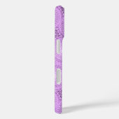 Monogram lilac purple circles pattern Case-Mate iPhone case (Achterkant / Rechts)