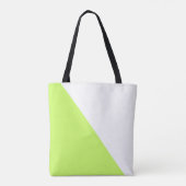 Monogram limoen kleurverdeling Faux lederen pleist Tote Bag (Achterkant)