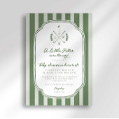 Monogram Little Putter on Way Golf Baby Shower Kaart