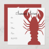 Monogram Lobster Kaart (Voorkant / Achterkant)