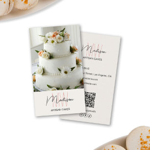 Monogram Logo Bakkerijtaart Visitekaartje