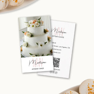 Monogram Logo Bakkerijtaart Visitekaartje