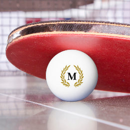 Monogram Lorberkranz Gold Pingpongballen