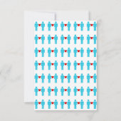 Monogram Love Couple Wedding Cartes RSVP (Dos)