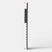 Monogram Love Hearts Cupcake Polka Dot Valentijns Case-Mate iPhone Case (Achterkant / Links)