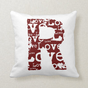 Monogram Love Text Pillow Kussen