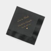 Monogram Love & Thanks Date de mariage Cocktail de (Gauche)