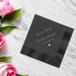 Monogram Love & Thanks Date de mariage Cocktail de